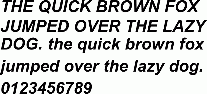 Arial Bold Italic Font Free